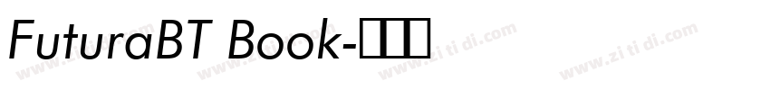 FuturaBT Book字体转换
